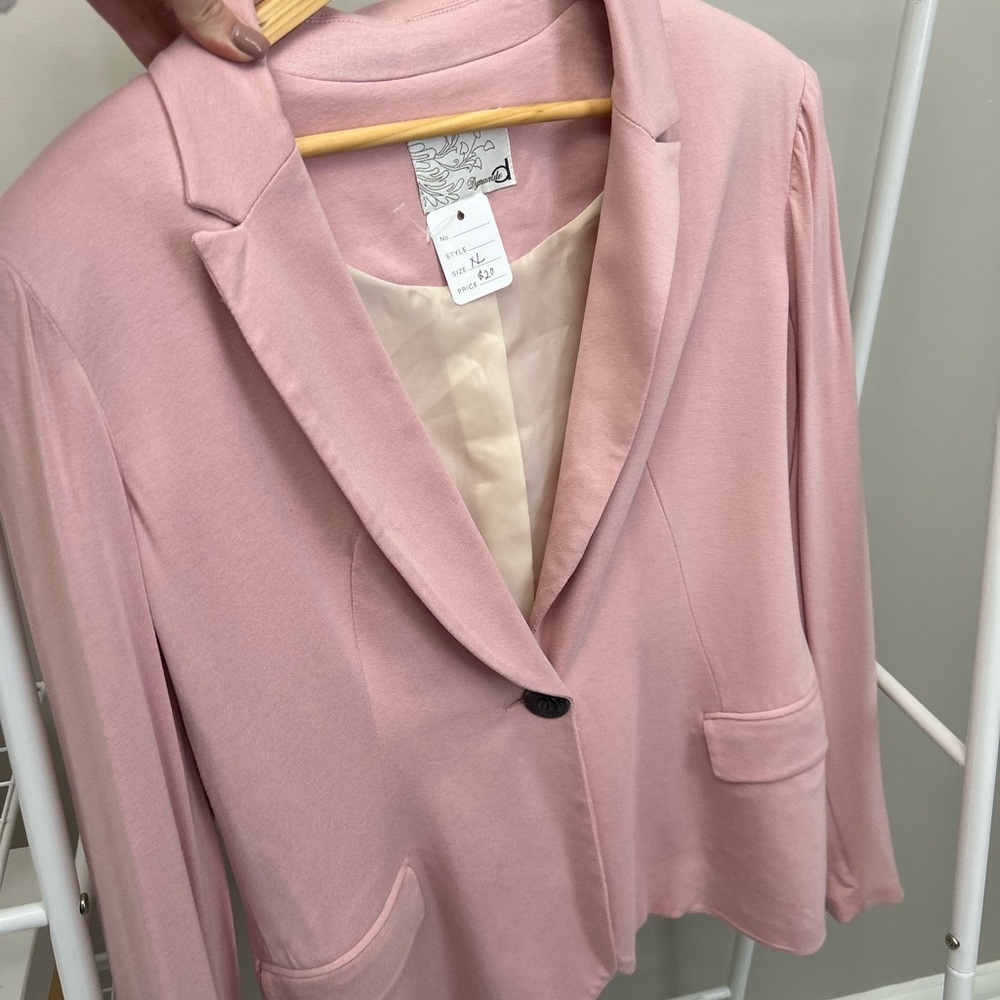 X2 Blazers -Pink & Grey Women's Blazer